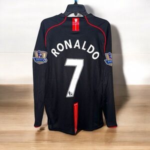 Manchester United Ronaldo Soccer Jersey 2008 Black